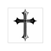 Christelijk kruisje rubberstempel (Afrduk)