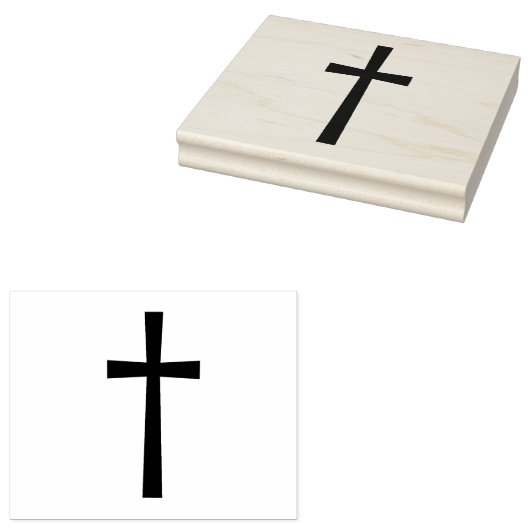 Christelijk kruisje rubberstempel (Gestempeld)