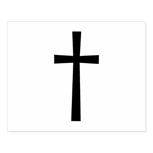 Christelijk kruisje rubberstempel (Afrduk)