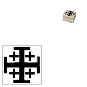 Christelijk kruisje rubberstempel (Gestempeld)