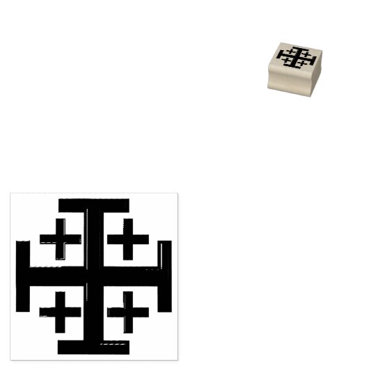 Christelijk kruisje rubberstempel (Gestempeld)