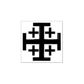 Christelijk kruisje rubberstempel (Afrduk)