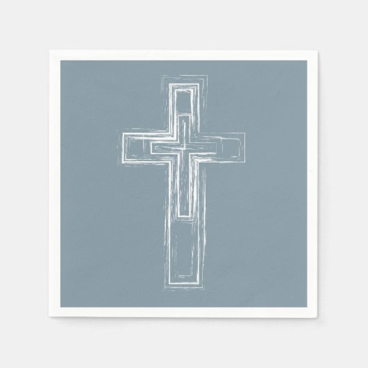 Christelijk kruisje servet (Voorkant)