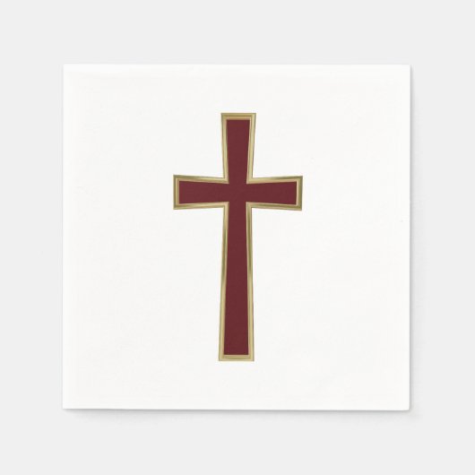 Christelijk kruisje servet (Voorkant)