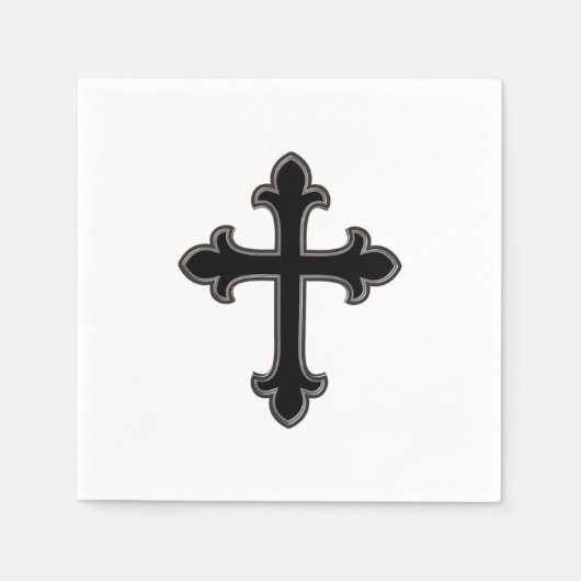 Christelijk kruisje servetten (Voorkant)