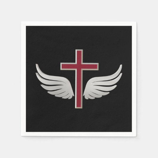 Christelijk kruisje servetten (Voorkant)