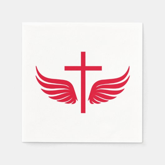 Christelijk kruisje servetten (Voorkant)