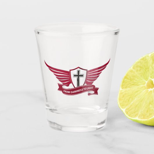 Christelijk kruisje shot glas (Voorkant)