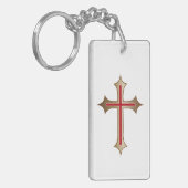 Christelijk kruisje sleutelhanger (Voorkant Links)