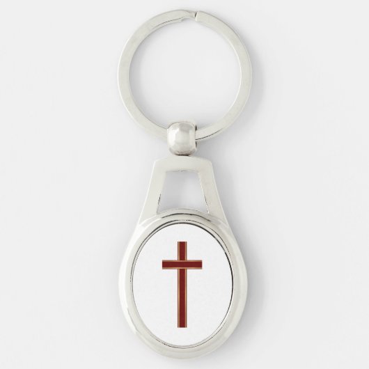 Christelijk kruisje sleutelhanger (Voorkant)
