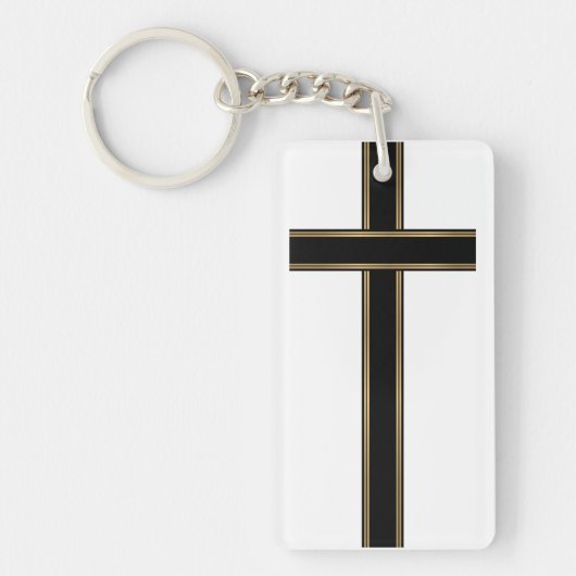 Christelijk kruisje sleutelhanger (Voorkant)