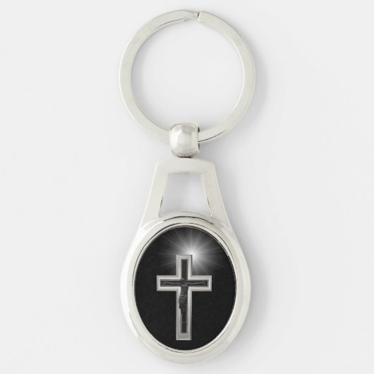 Christelijk kruisje sleutelhanger (Voorkant)