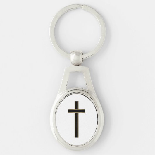 Christelijk kruisje sleutelhanger (Voorkant)