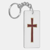 Christelijk kruisje sleutelhanger (Voorkant Links)
