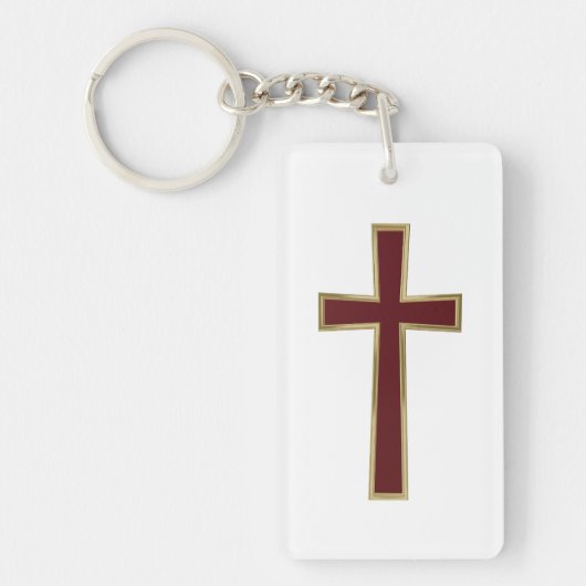 Christelijk kruisje sleutelhanger (Voorkant)