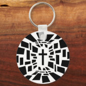 Christelijk kruisje sleutelhanger (Voorkant)