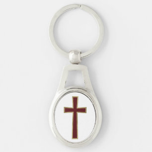 Christelijk kruisje sleutelhanger
