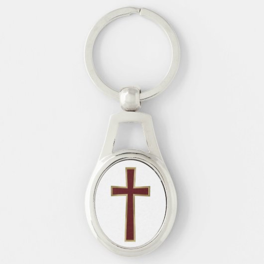 Christelijk kruisje sleutelhanger (Voorkant)