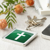 Christelijk kruisje sleutelhanger (Zijkant)