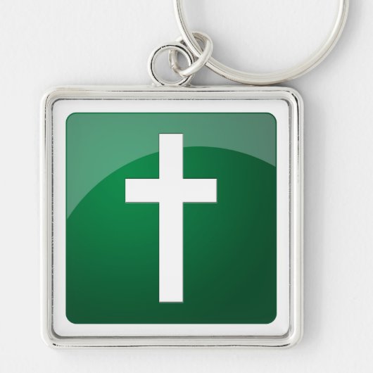 Christelijk kruisje sleutelhanger (Voorkant)
