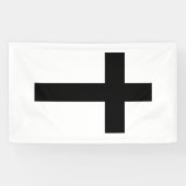 Christelijk kruisje spandoek (Horizontaal)