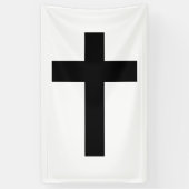 Christelijk kruisje spandoek (Verticaal)