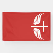 Christelijk kruisje spandoek (Horizontaal)