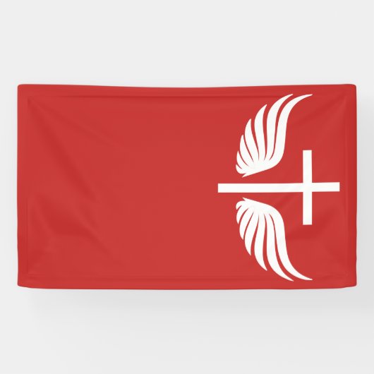 Christelijk kruisje spandoek (Horizontaal)
