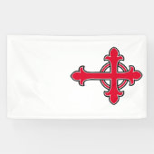 Christelijk kruisje spandoek (Horizontaal)