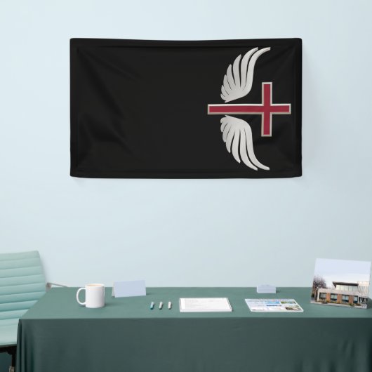 Christelijk kruisje spandoek (Beurs)