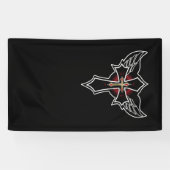 Christelijk kruisje spandoek (Horizontaal)