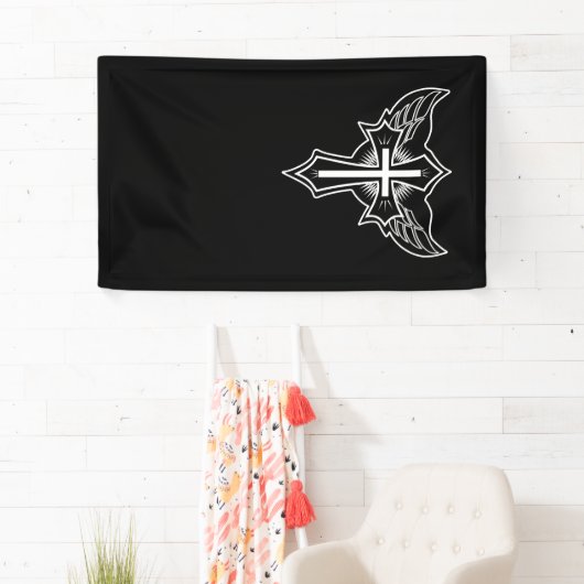 Christelijk kruisje spandoek (Insitu)