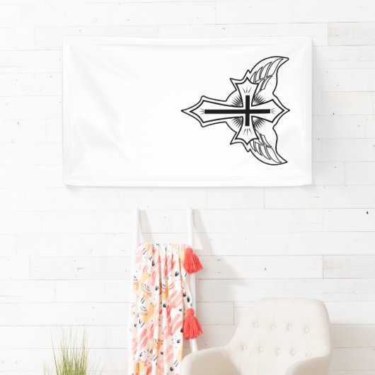 Christelijk kruisje spandoek (Insitu)