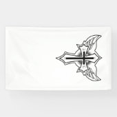 Christelijk kruisje spandoek (Horizontaal)