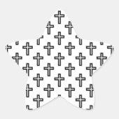Christelijk kruisje ster sticker (Voorkant)