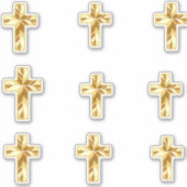 Christelijk kruisje sticker (Voorkant)