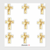Christelijk kruisje sticker (Vel)