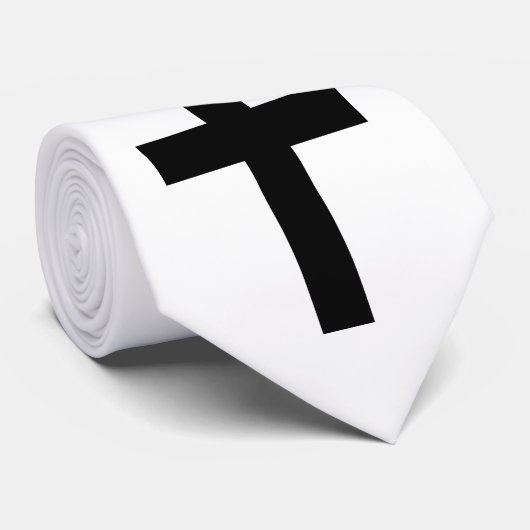 Christelijk kruisje stropdas (Opgerold)