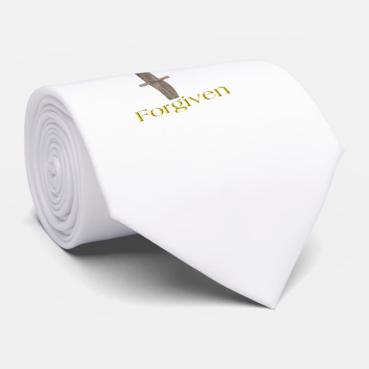 Christelijk kruisje stropdas (Opgerold)