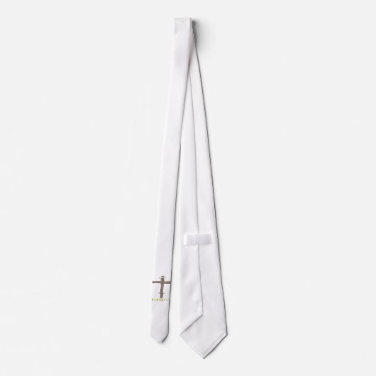 Christelijk kruisje stropdas (Achterkant)