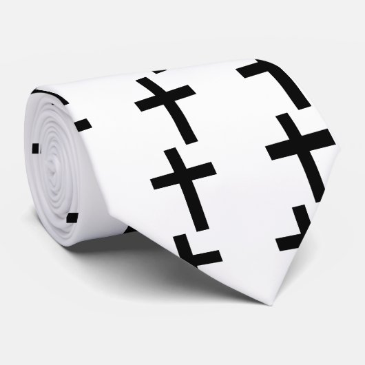 Christelijk kruisje stropdas (Opgerold)