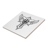 Christelijk kruisje tegeltje (Zijkant)