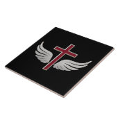 Christelijk kruisje tegeltje (Zijkant)