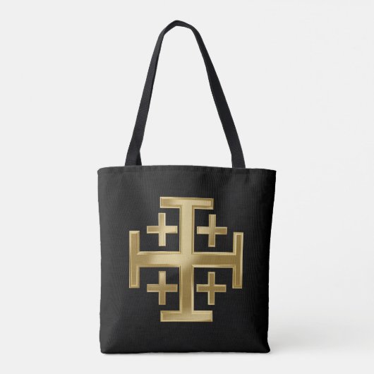 Christelijk kruisje tote bag (Achterkant)