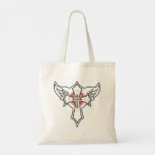 Christelijk kruisje tote bag (Achterkant)