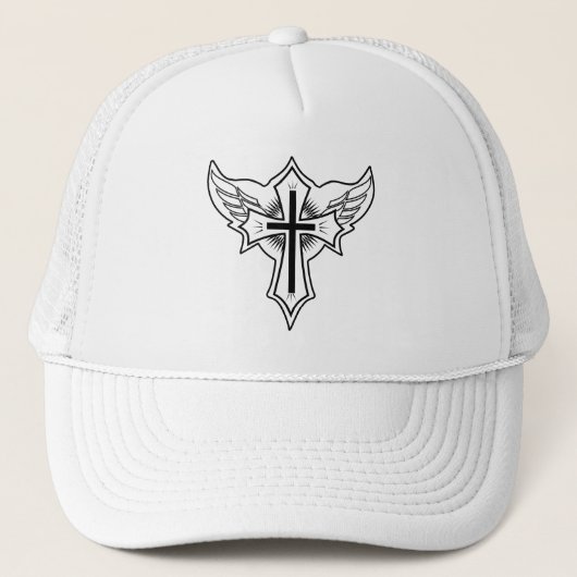 Christelijk kruisje trucker pet (Voorkant)