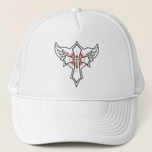 Christelijk kruisje trucker pet (Voorkant)