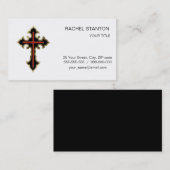 Christelijk kruisje visitekaartje (Voorkant / Achterkant)