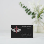 Christelijk kruisje visitekaartje (Staand voorkant)