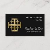 Christelijk kruisje visitekaartje (Voorkant)